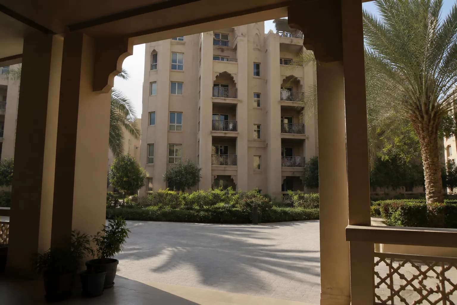 Living room of an apartment in Dubai Creek Harbour