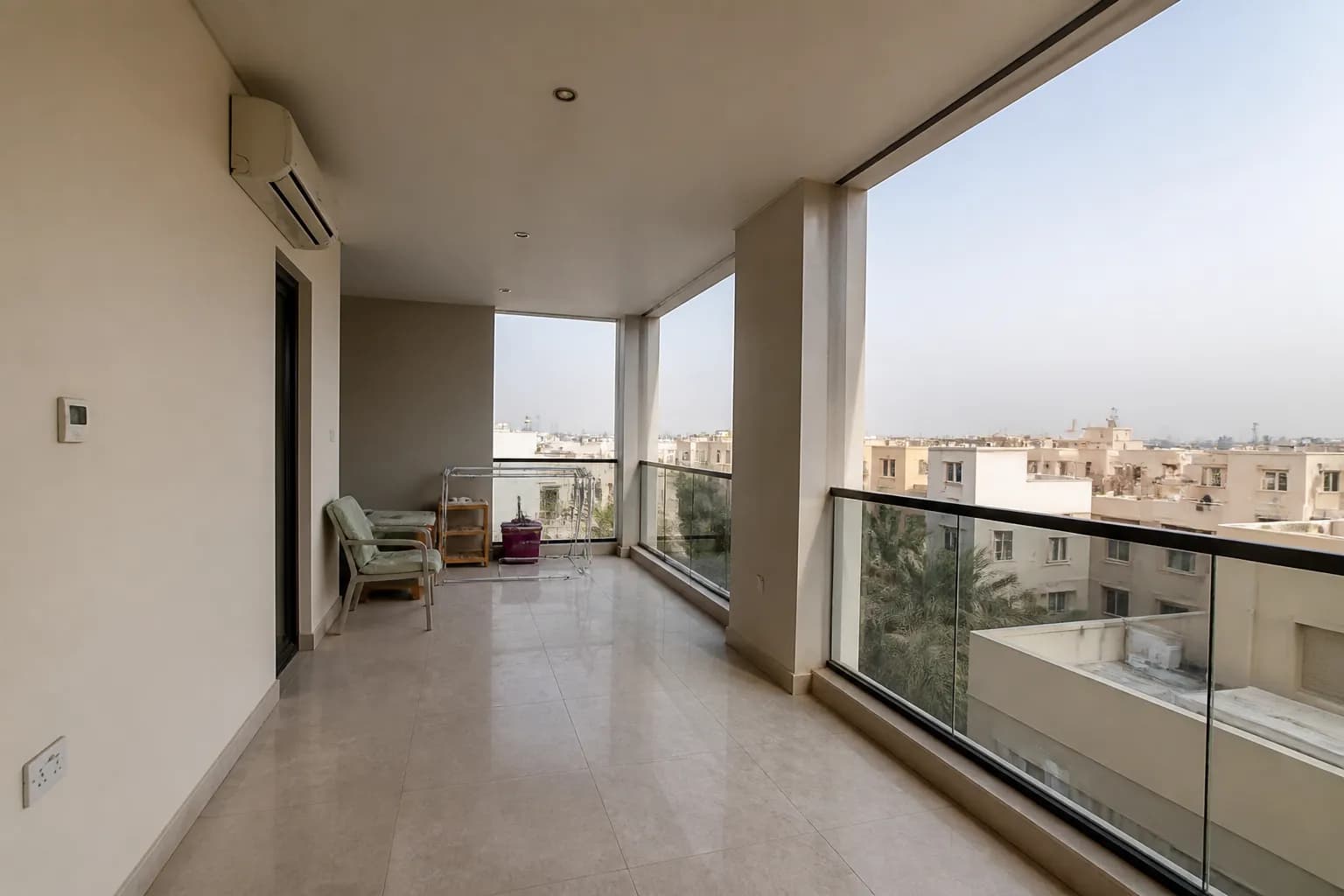 Balcony view of an apartment in Al Reef