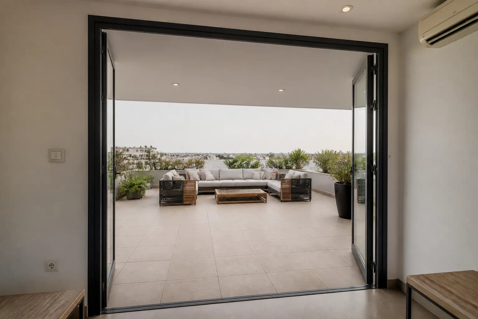 Terrace of a penthouse in Saadiyat Island