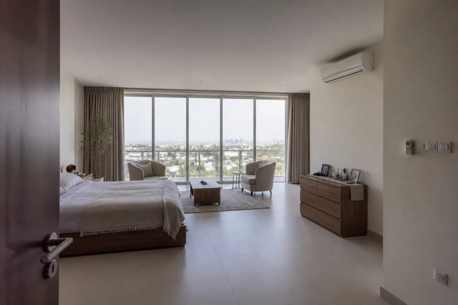 Primary suite of a penthouse in Saadiyat Island