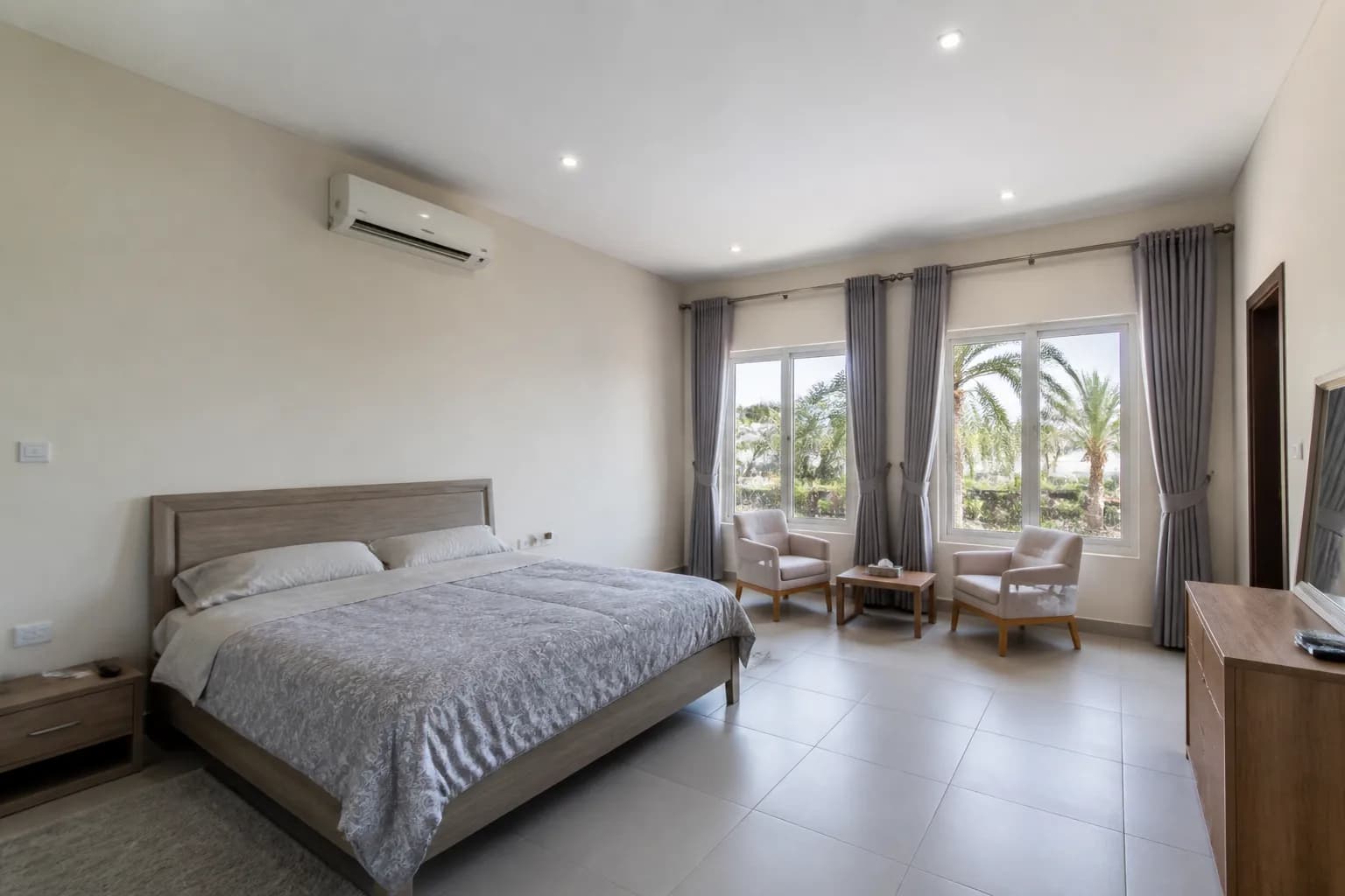 Primary suite of a villa in Arabian Ranches
